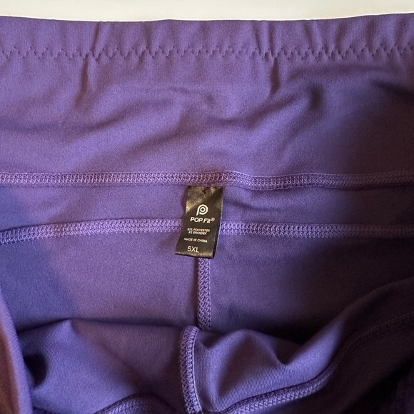 POP Fit Purple Leggings 5X - Picture 3 of 5